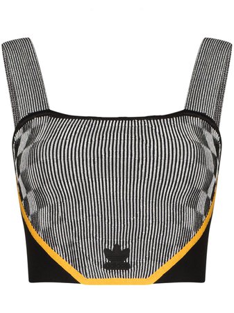 Shop black adidas x Paolina Russo reflective corset top with Express Delivery - Farfetch