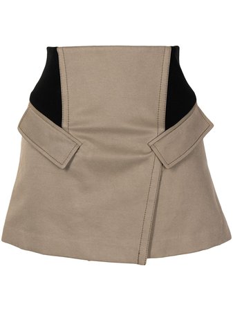 Shop Dion Lee high-waisted wrap miniskirt with Express Delivery - FARFETCH