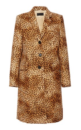 Rosalin Leopard-Print Cotton-Twill Coat by NILI LOTAN | Moda Operandi