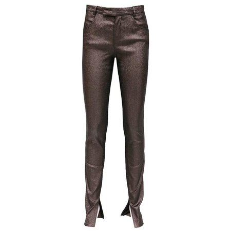 Gucci by Tom Ford lurex skinny pants, c. 1997 For Sale at 1stdibs