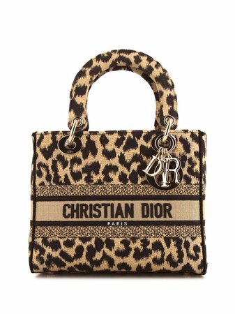 Christian Dior 2021 pre-owned Medium Cheetah Lady Dior Tote Bag - Farfetch