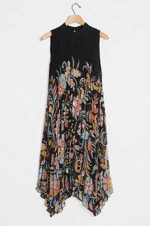 Cecily Pleated Midi Dress | Anthropologie