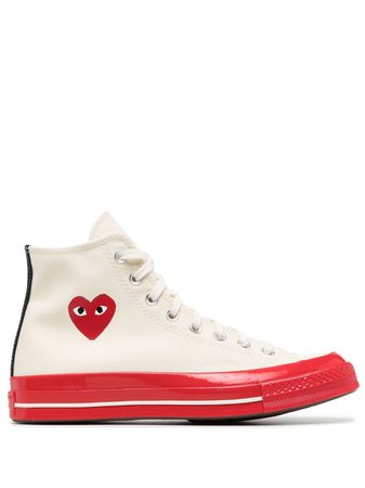 Comme Des Garçons Play x Converse Heart Detail hi-top Sneakers - Farfetch