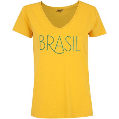 Camiseta do Brasil Fan 2018 Adams - Feminina