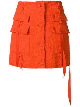 MSGM Tweed Skirt $570 - Buy SS18 Online - Fast Global Delivery, Price