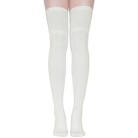 White Over-the-Knee Stockings