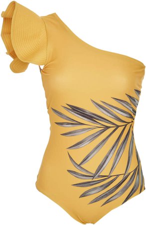 Aloha Spirit One-Shoulder Printed Swimsuit