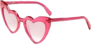 fuchsia hot pink red cat eye heart shaped sunglasses