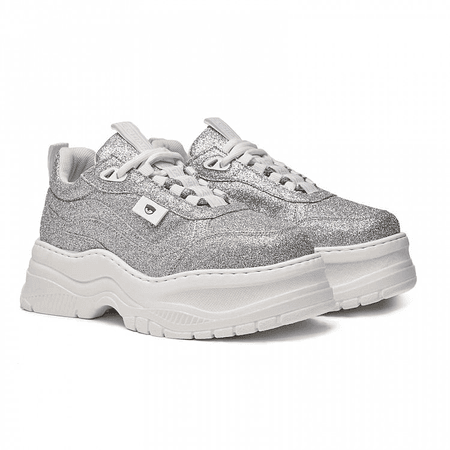 army shoes silver glitter