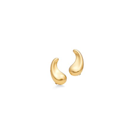 Elsa Peretti® Comma ear clips in 18k gold, small. | Tiffany & Co.