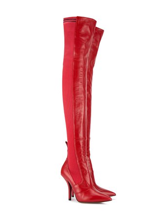 Fendi Rockoko 100mm thigh-high Boots