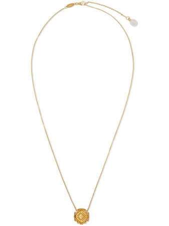 Dolce & Gabbana 18kt yellow gold quartz pendant necklace
