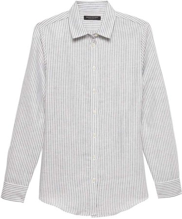 Petite Dillon Classic-Fit Linen-Cotton Shirt