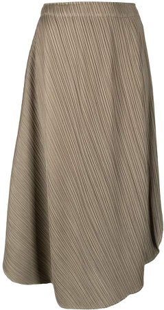 pleated wrap style skirt