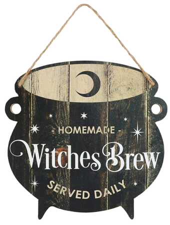 Witches Brew Hanging Sign