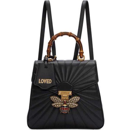Gucci Black Queen Margaret Quilted Backpack