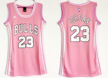 Women Bulls 23 Jordan Pink Jersey