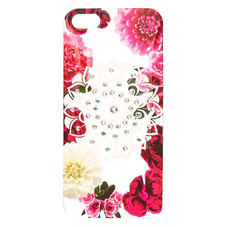 Floral Bling Mandala Phone Case | Claire's US