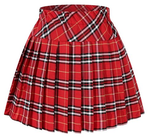 mini plaid skirt