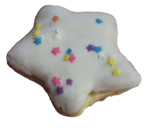star donut with sprinkles