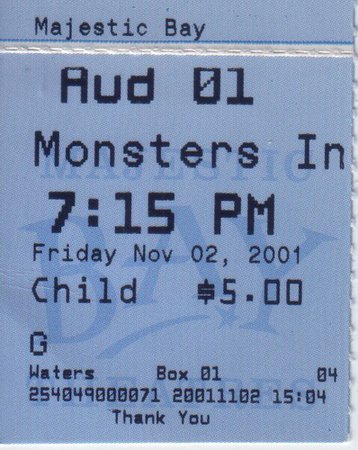 Monsters Inc. 11.2.2001 | Shaun Swick | Flickr