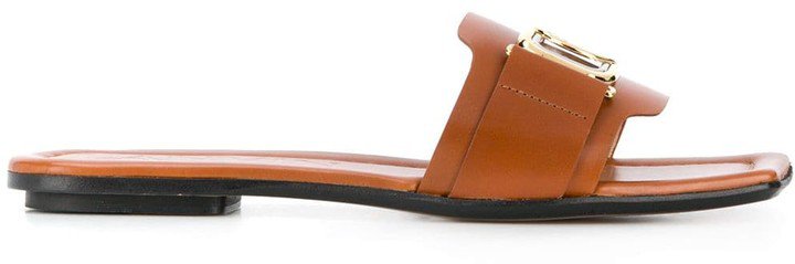 Square Toe Leather Sandals