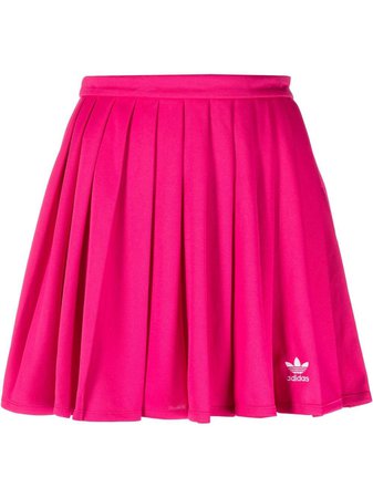 Adidas embroidered-logo Pleated Skirt - Farfetch