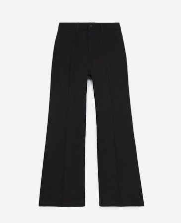 Black straight-cut jeans with side pockets | The Kooples