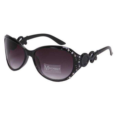 Sunglasses | Shop Women's Black Oval Style Sunglasses at Fashiontage | MES1401