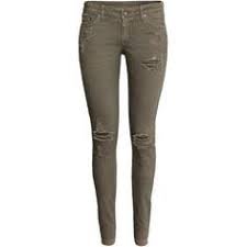 ripped olive green jeans - Google Search