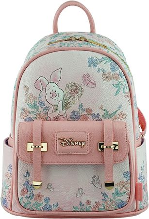 Amazon.com | Wondapop Disney Winnie the Pooh Piglet 11" Vegan Leather Fashion Mini Backpack | Casual Daypacks