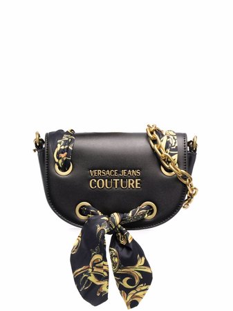 Versace Jeans Couture scarf-detail logo crossbody bag - FARFETCH