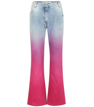 Mid-Rise Straight Ombré Jeans | Off-White - Mytheresa
