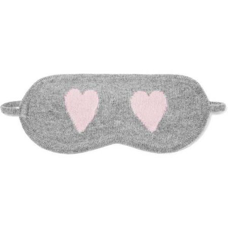 Chinti and Parker Heart intarsia cashmere sleep mask ($66)