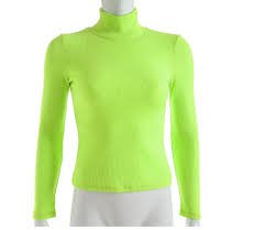 lime green turtleneck womens shirt - Google Search