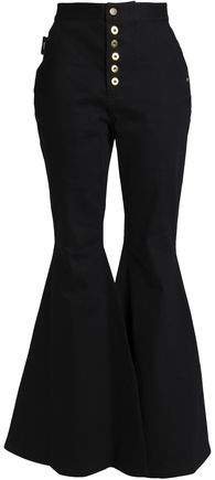 Ophelia Button-detailed High-rise Flared Jeans