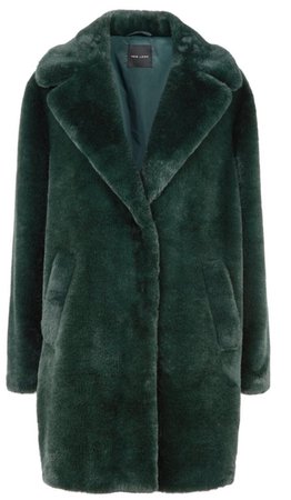 Green Coat Faux Fur
