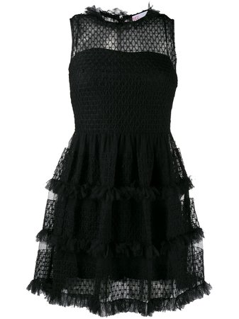 Red Valentino short frilled dress $725 - Buy AW19 Online - Fast Global Delivery, Price