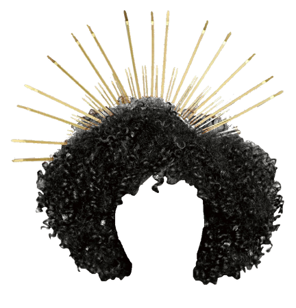 TruleyTalentedBeauty | Radiant Black Afro with Halo Crown (Dei5 edit)