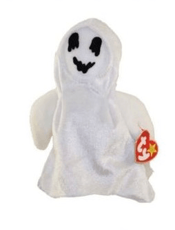 halloween ghost beanie baby