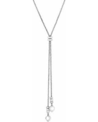 SPECTACULAR Deal on Key Items Mother-of-Pearl Silvertone Lariat Necklace
