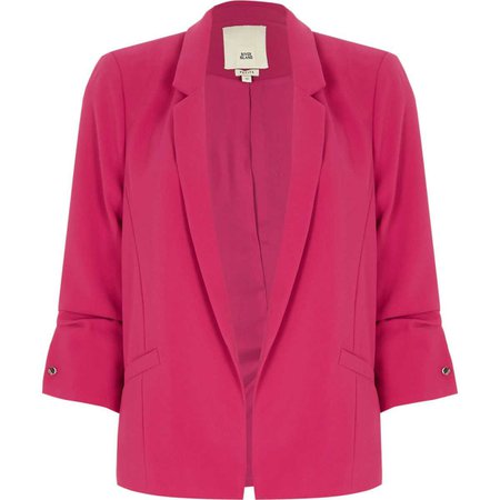 Petite bright pink bar cuff blazer - Coats & Jackets - Sale - women