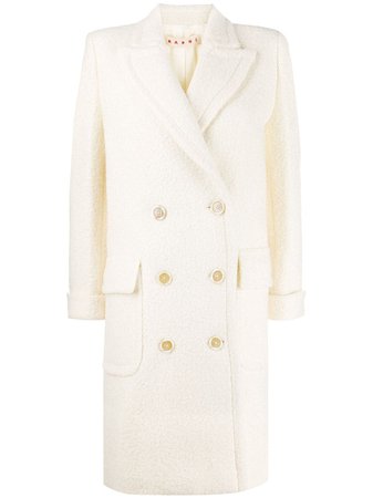 Marni textured double-breasted coat