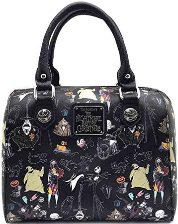 Nightmare Before Christmas All Over Characters Cross Body Pu Standard: Toys & Games