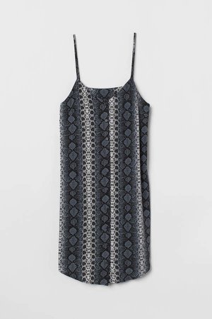 Dress with Buttons - Gray