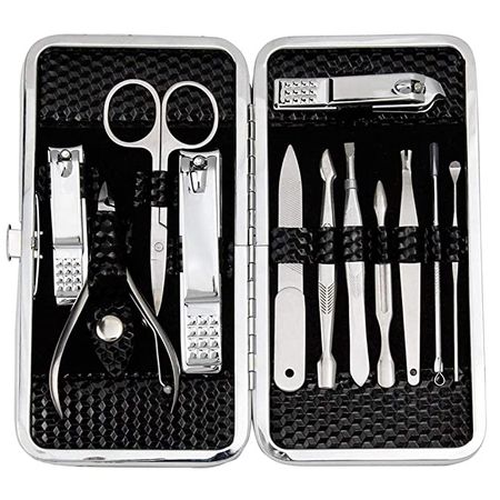 Amazon.com : ZIZZON Professional Nail Care kit Manicure Grooming Set with Travel Case(Rose Gold) : Beauty & Personal Care