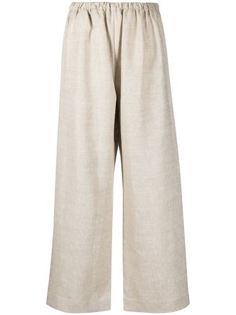 Baserange Ole wide-leg Linen Trousers - Farfetch