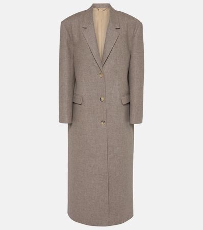 Wool Blend Coat in Brown - Magda Butrym | Mytheresa