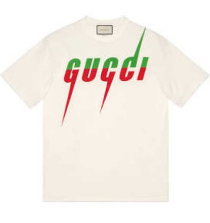 Gucci SS19 Tee Cream/Green/Red