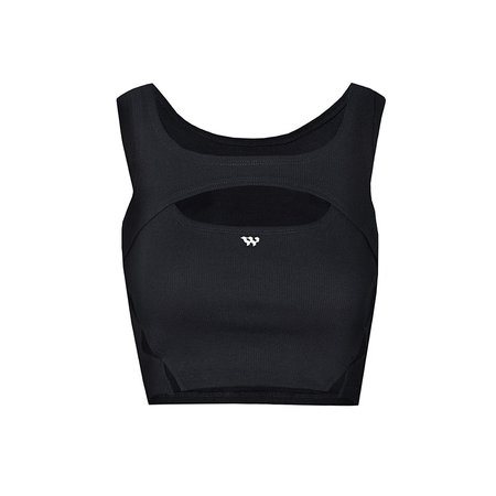 NOTAWEAR【Ambition】High stretch deconstructed wide shoulder belt vest m